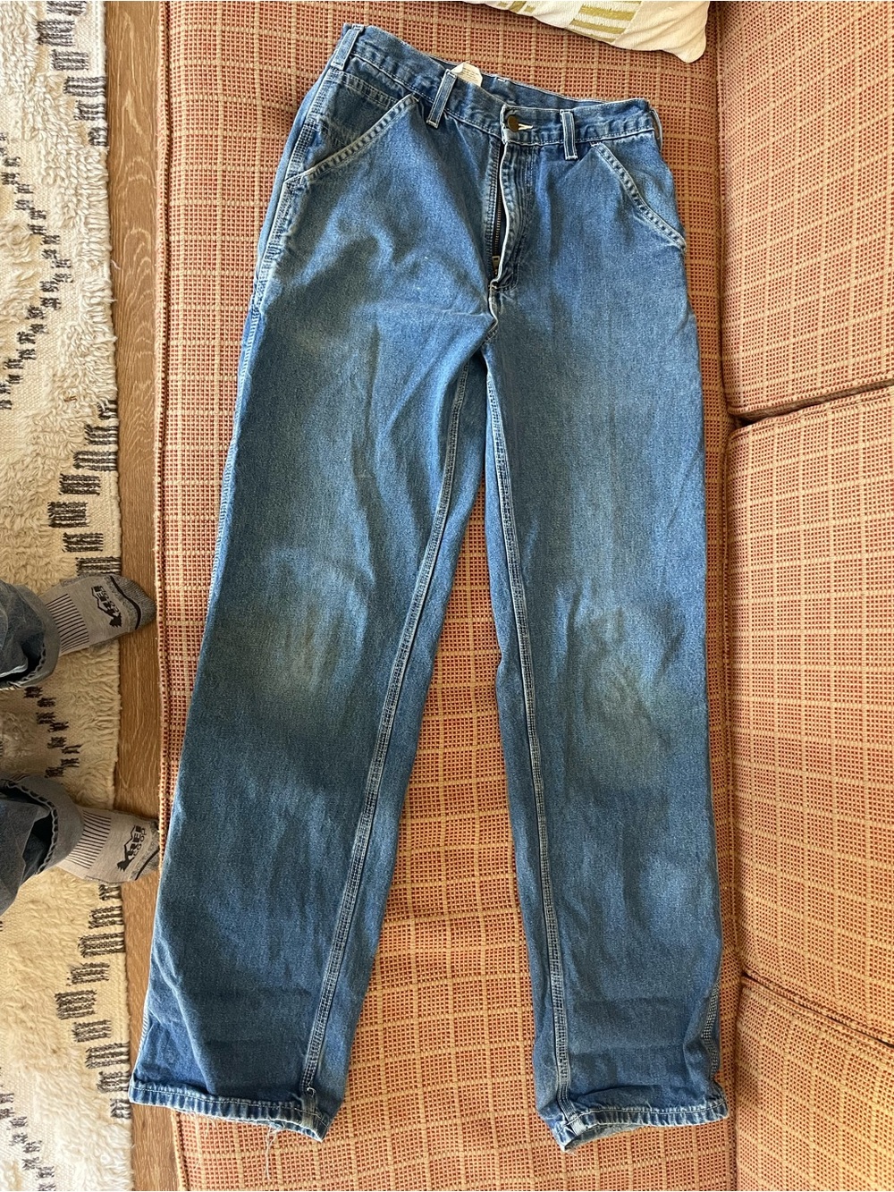 Carhartt Men's Blue Denim Jeans